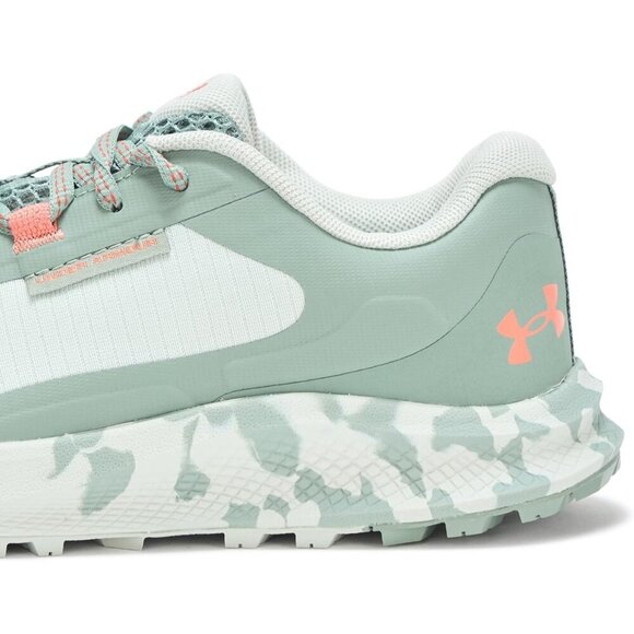 🆕 Women's Charged Bandit Trail 3 Sneaker Hydro Green/Silica Green/Blush Orange - Picture 4 of 4